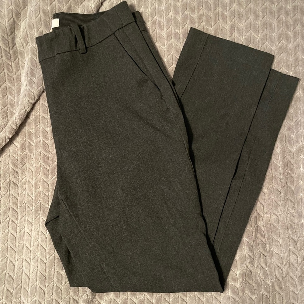 H&M gray ankle slacks, size 8, elastic waist
